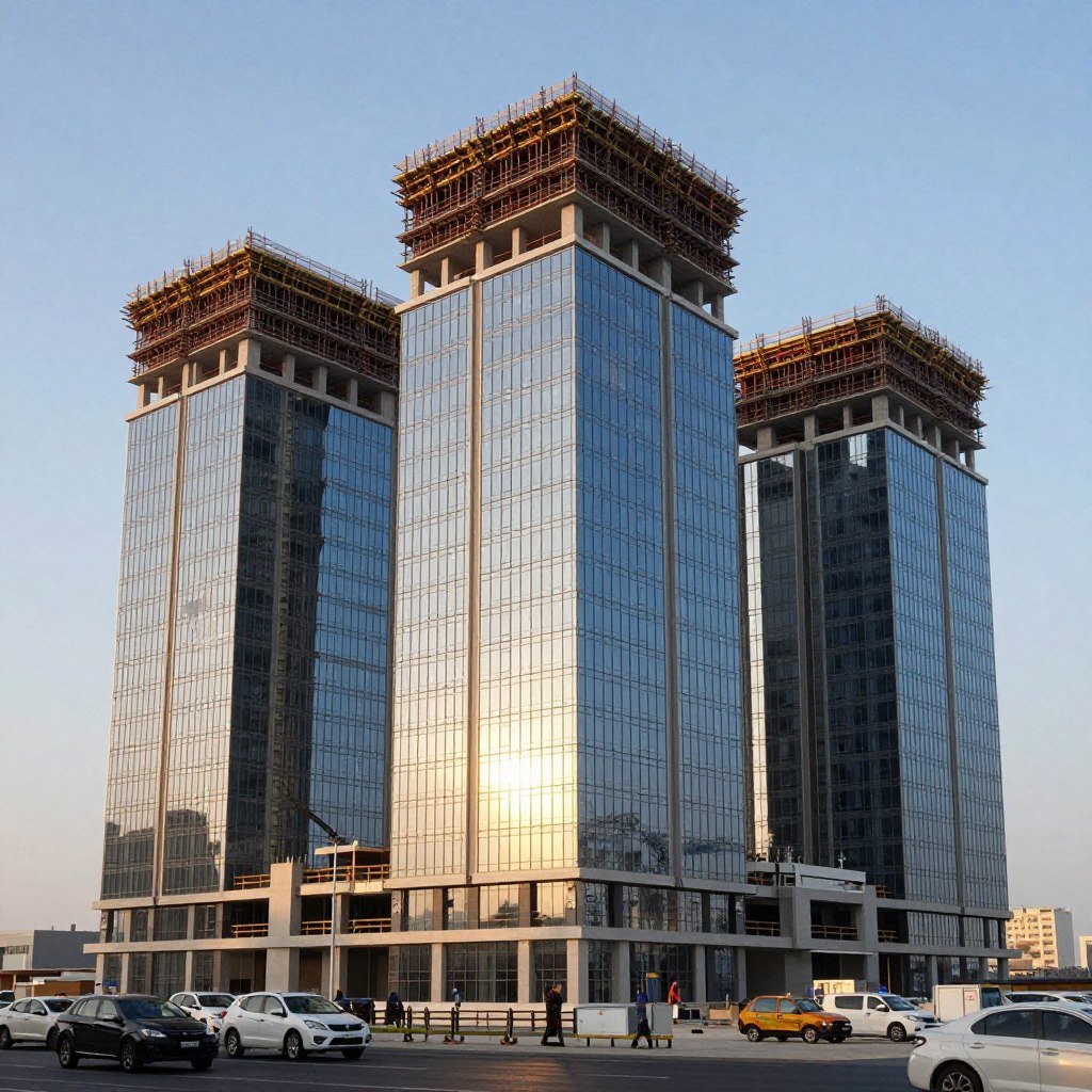 الإنشاءات التجارية الحديثة