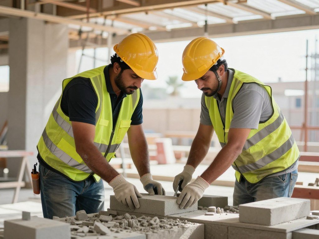 العمالة الماهرة في أعمال البناء العمالة الماهرة في أعمال البناء
