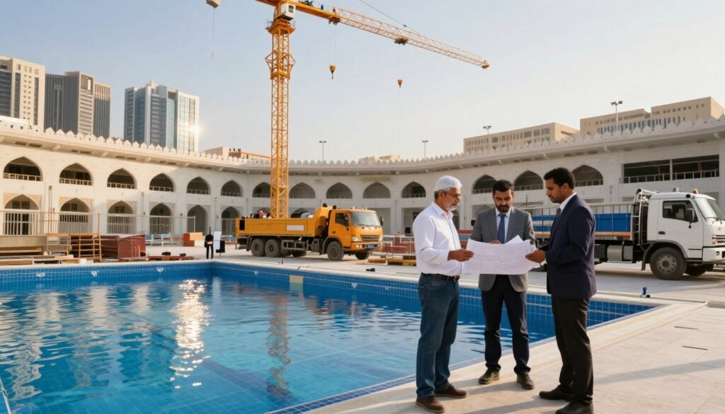 بناء مسابح بمكة بناء مسابح بمكة