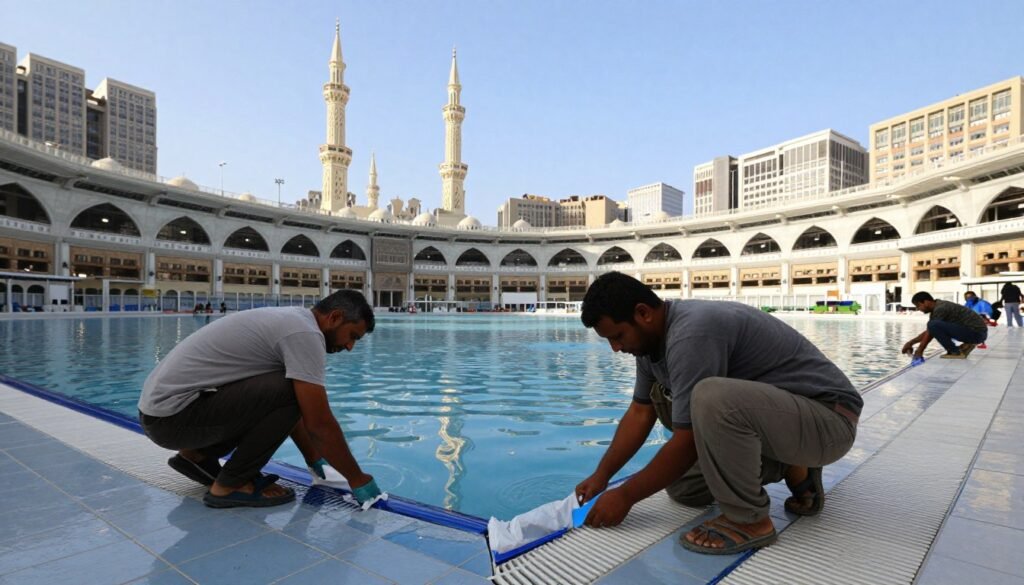 ترميم مسابح مكة