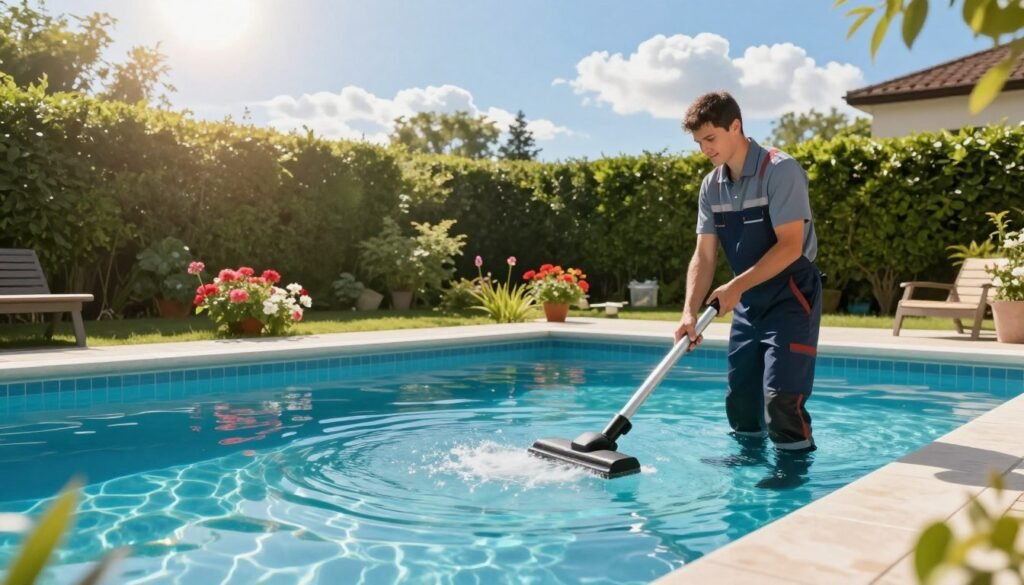 خدمات تنظيف المسابح