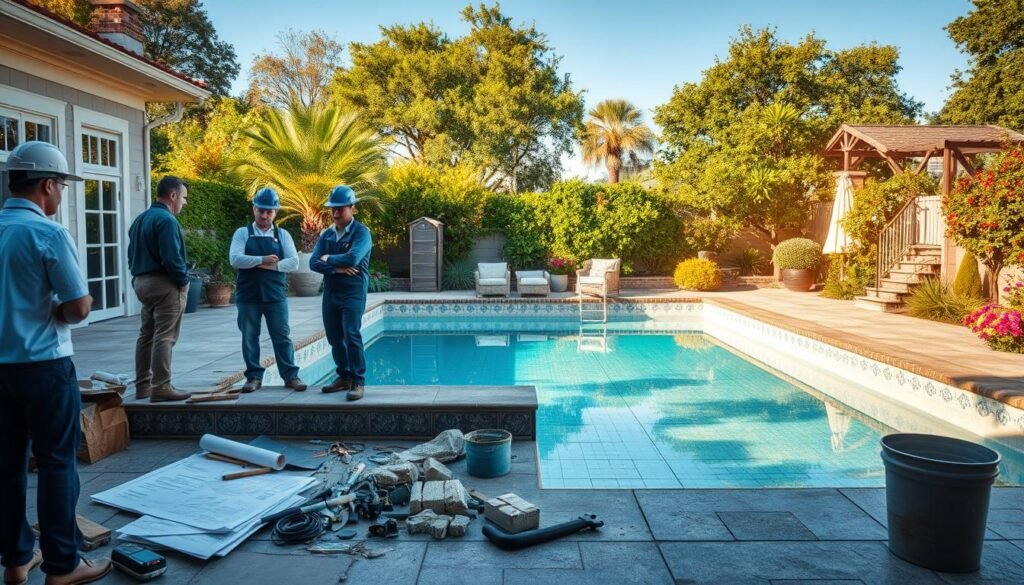 خيارات ومراحل تجديد مسبح قديم