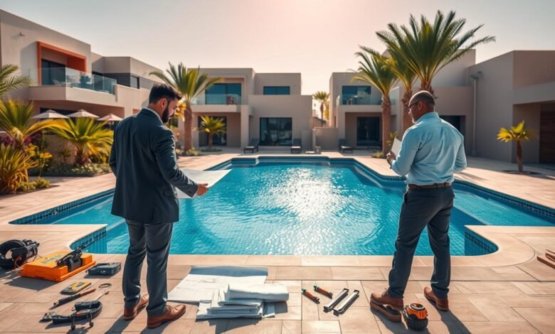 شركة انشاء مسابح بحي الروضة