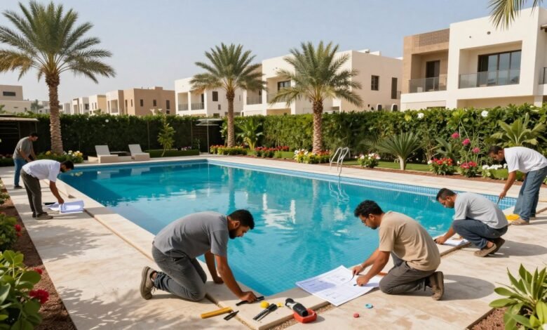 شركة انشاء مسابح بحي الزهراء