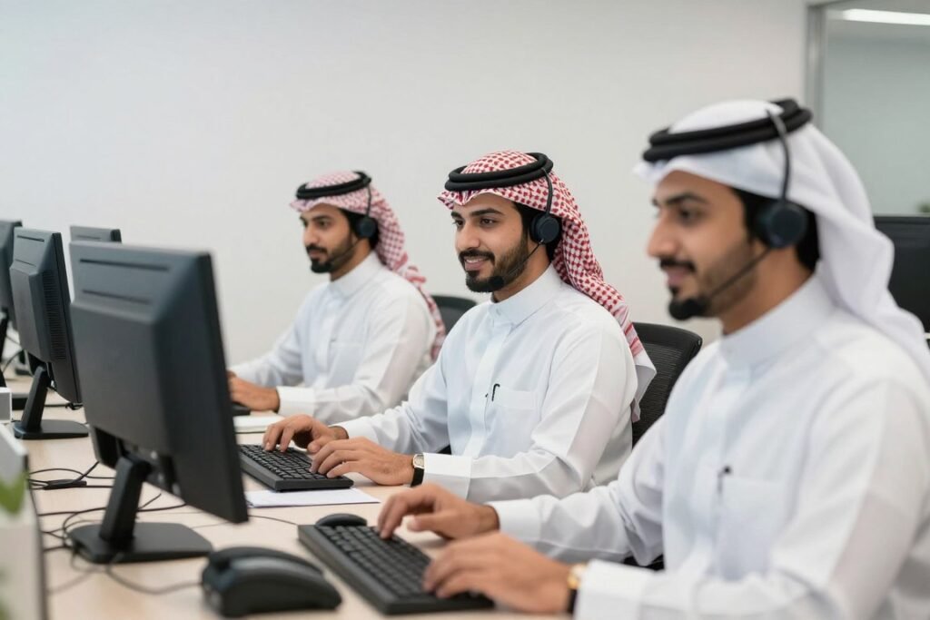 فريق خدمة العملاء في مؤسسة عصر البناء جاهز لاستقبال استفساراتكم