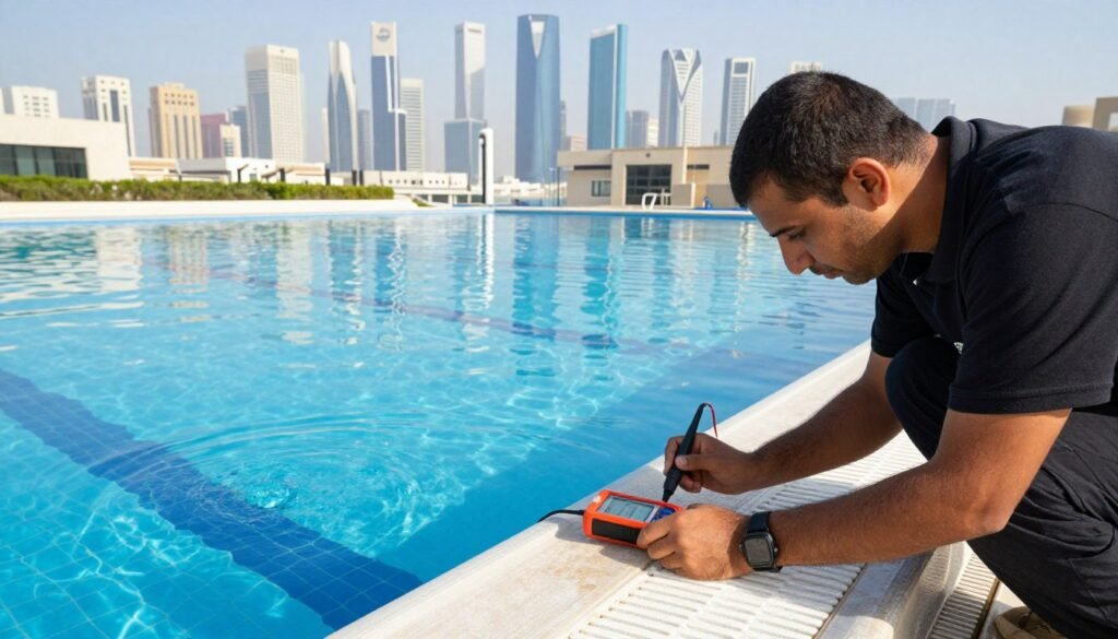 كشف تسربات المسابح بجدة