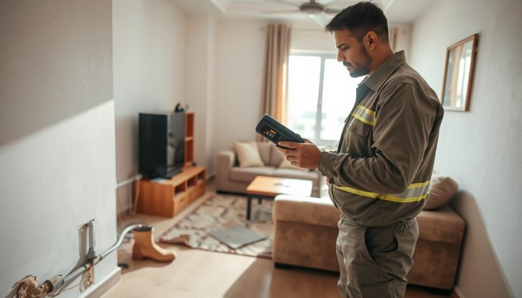 كشف تسربات المياه